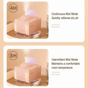 Moonfall Humidifier Aroma Diffuser Large Fog With Night Light Desktop Ornament(White)