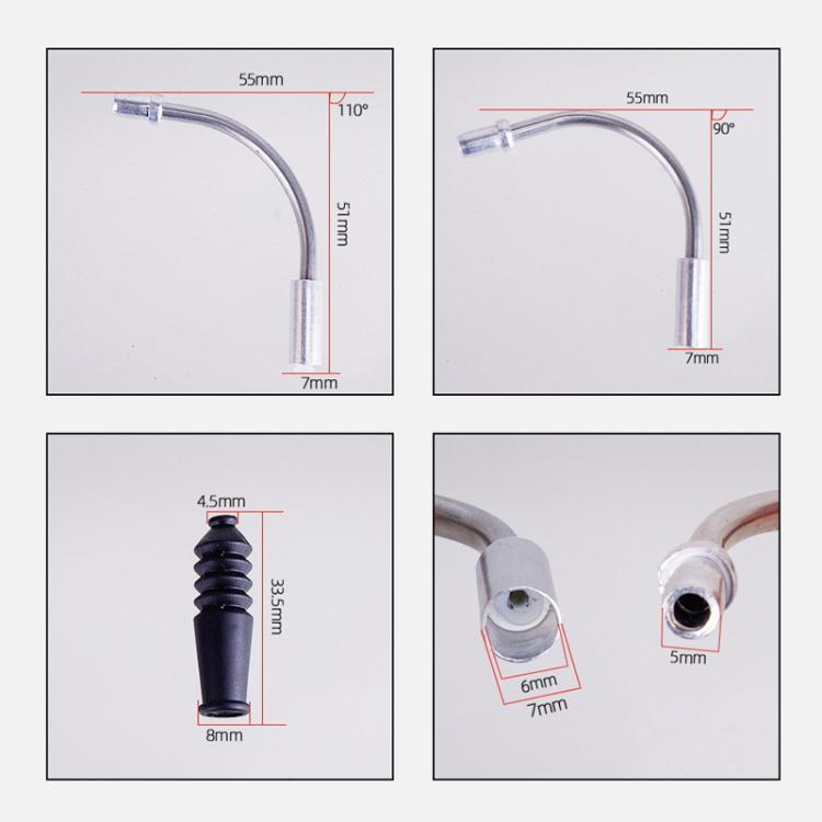 4pcs / Set 5sets ZTTO Bicycle V Brake Bend Accessories Brake Cable Dust Protective Cover