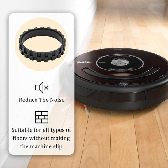 For IRobot Roomba 5/6/7/8/9 Series Walking Wheels Vacuum Cleaner Accessories Left+Right Wheel-Black