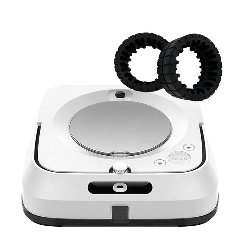 For IRobot Braava Jet M6 Sweeper Vacuum Cleaner Accessories, Style: 1pair Tires