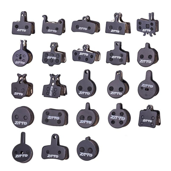 2pairs ZTTO Bicycle Disc Braking Pads Mountain Bike Semi-Metallic Resin Brake Pads, Model: MS-11A