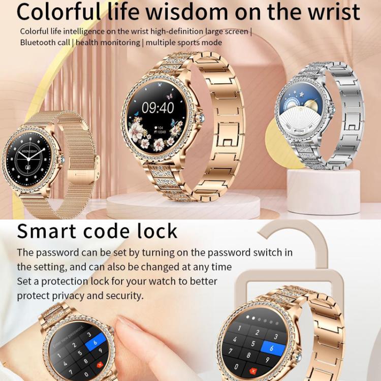Bluetooth Calling AI Voice Assistant Life Water-resistant Sports Smartwatch, Color: Black Silicone Strap