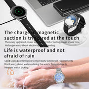 Bluetooth Calling AI Voice Assistant Life Water-resistant Sports Smartwatch, Color: Silver Gray Silicone Strap