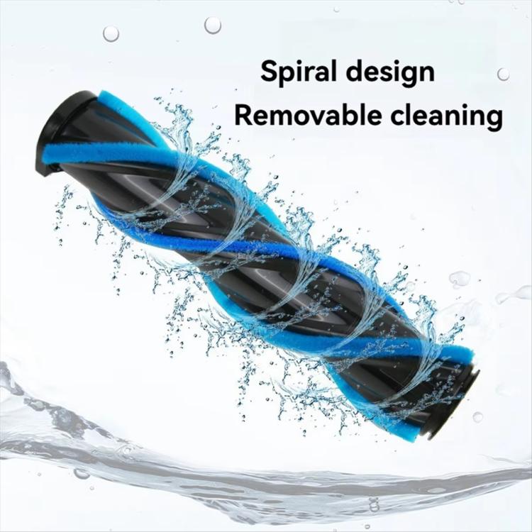 For INSE Vacuum Cleaner Head Brush Soft Roller Suction Head Accessories(Black)