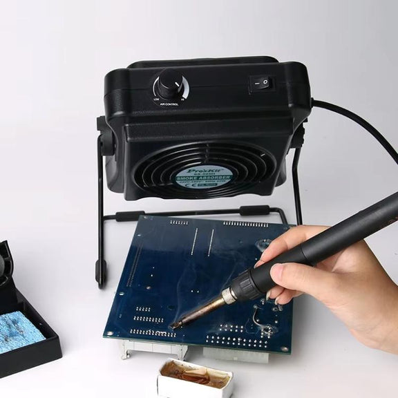 ProsKit SS-595H  Soldering Fume Extractor With Blowing/Suction, Adjustable Wall/Desk Mount
