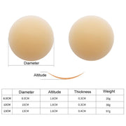 Ultra-thin Invisible Anti-bump Silicone Breast Stickers, Size: 13cm(Fair skin)