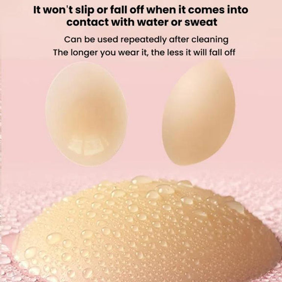 Ultra-thin Invisible Anti-bump Silicone Breast Stickers, Size: 8cm(Fair skin)
