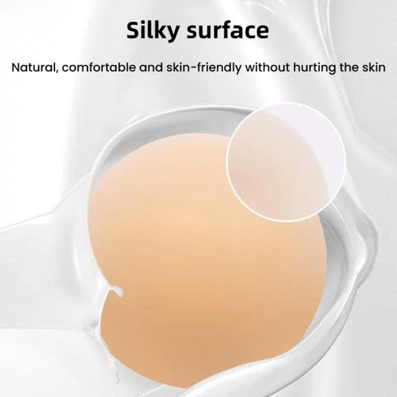 Ultra-thin Invisible Anti-bump Silicone Breast Stickers, Size: 8cm(Fair skin)