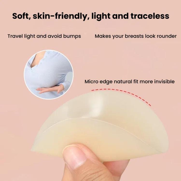 Ultra-thin Invisible Anti-bump Silicone Breast Stickers, Size: 13cm(Rusty skin)