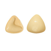 Double-Sided Silicone Thickened Inserts Gather Triangle Breast Pads, Size: XL/D(White Skin Color With Orange Box)