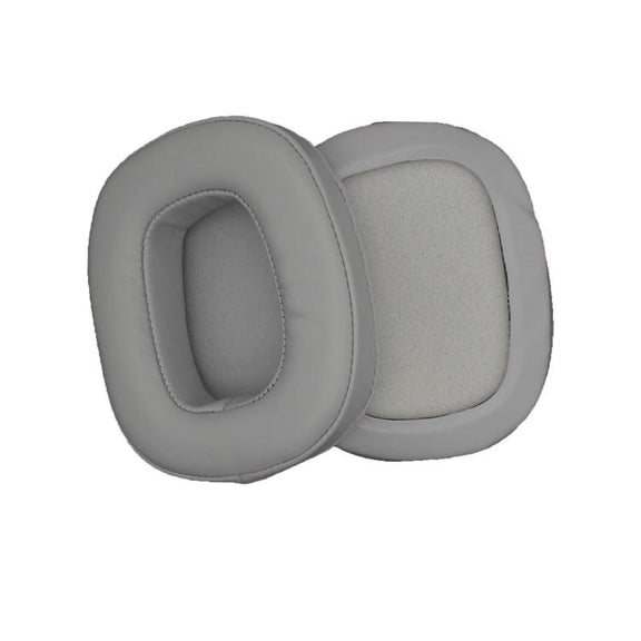 1pair Headphones Sponge Earmuffs Headset Cover For Edifier HECATE G5 / G50 / G35(Gray Leather)