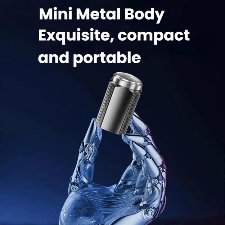 Portable Electric Shaver for Men with LCD Display ��� Travel-Friendly Mini Shaver, USB Type-C Fast Charging, Water-resistant & Washable Design, Style: 6-blade Head Black