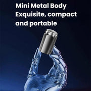 Portable Electric Shaver for Men with LCD Display ��� Travel-Friendly Mini Shaver, USB Type-C Fast Charging, Water-resistant & Washable Design, Style: 6-blade Head Black