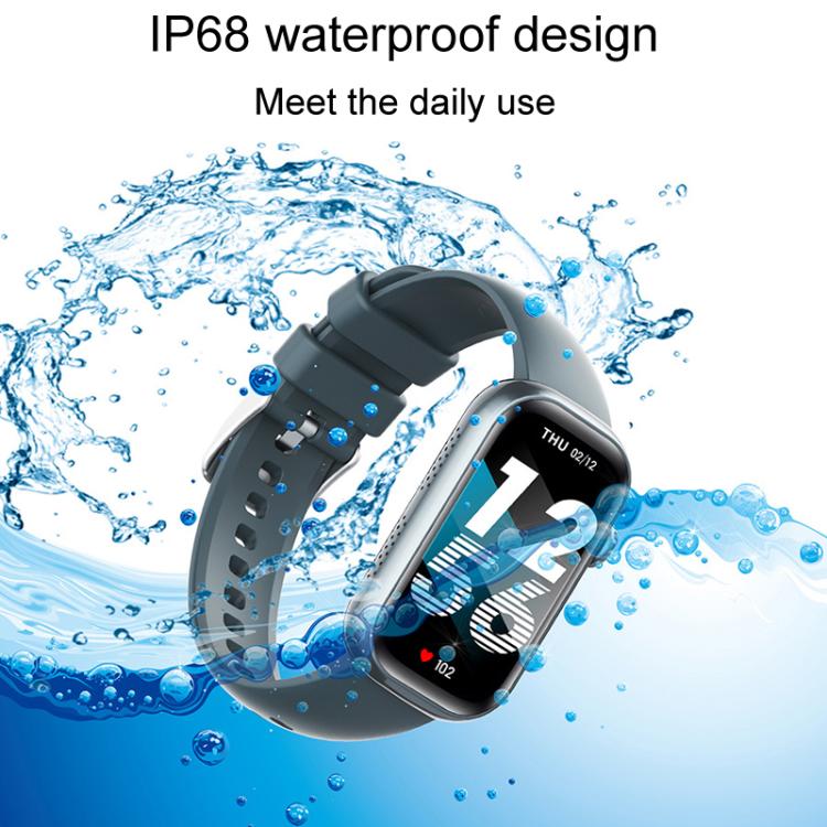 QS50 1.47inch TFT Screen Smart Wristband Support Bluetooth Calling / Oxygen Detection / Sleep Detection / Heart Rate Detection(Gray Green)