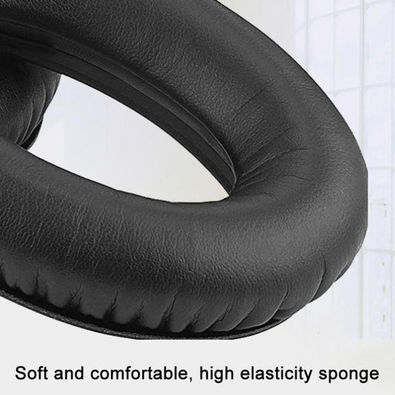 2pcs For Sennheiser HD545 / HD565 / HD580 / HD600 / HD650 Earphone Cover Sponge Earmuffs With Tuning Foam, Material: Protein Leather-Patchwork