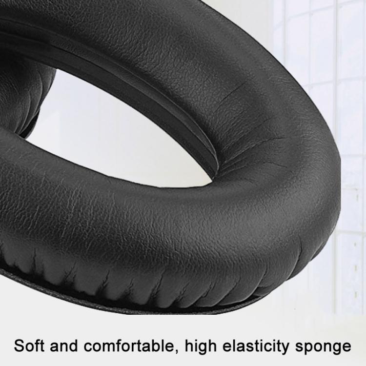 2pcs For Sennheiser HD545 / HD565 / HD580 / HD600 / HD650 Earphone Cover Sponge Earmuffs With Tuning Foam, Material: Protein Leather-Patchwork