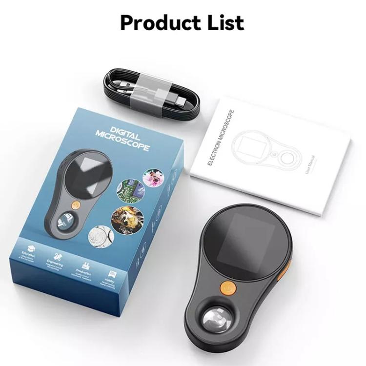 Portable Inspection Jewelry Painting Repair Optical Microscope Mini Primary Secondary Students Experiment Science Apparatus, Style: White