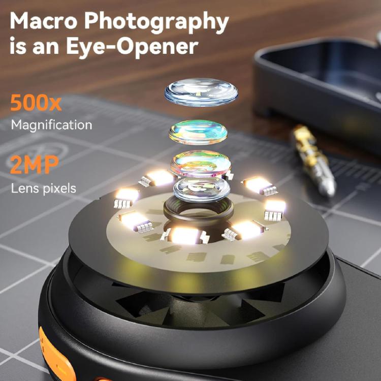 Portable Inspection Jewelry Painting Repair Optical Microscope Mini Primary Secondary Students Experiment Science Apparatus, Style: White