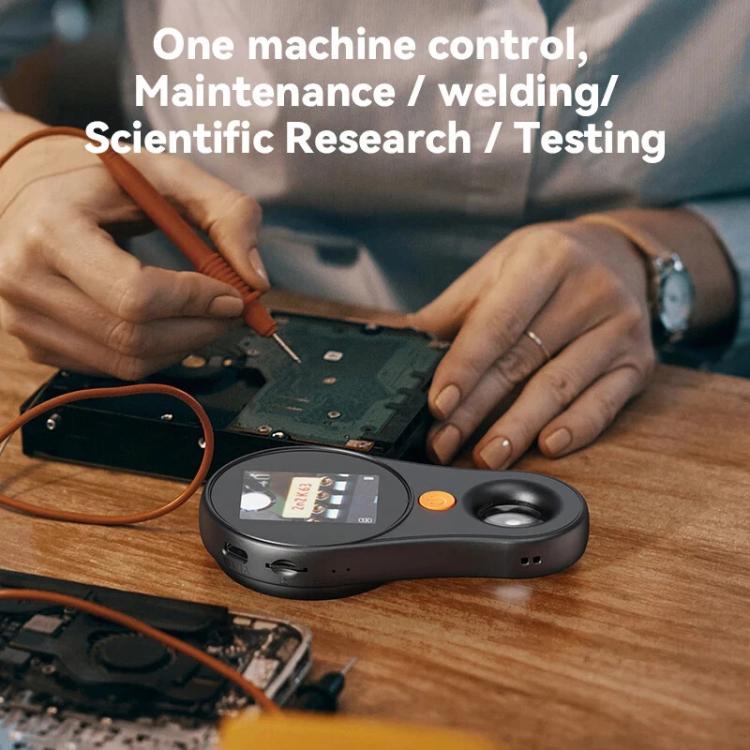 Portable Inspection Jewelry Painting Repair Optical Microscope Mini Primary Secondary Students Experiment Science Apparatus, Style: Black