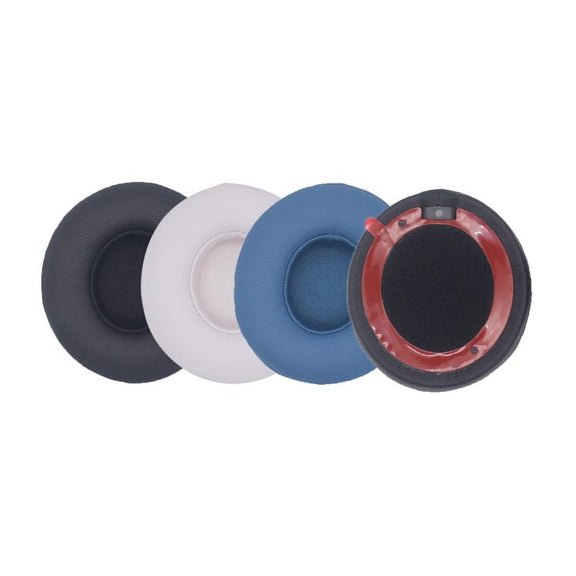 For Beats Solo 4 1pair Headphone Leather Cover Earmuffs Sponge Cover(Blue)