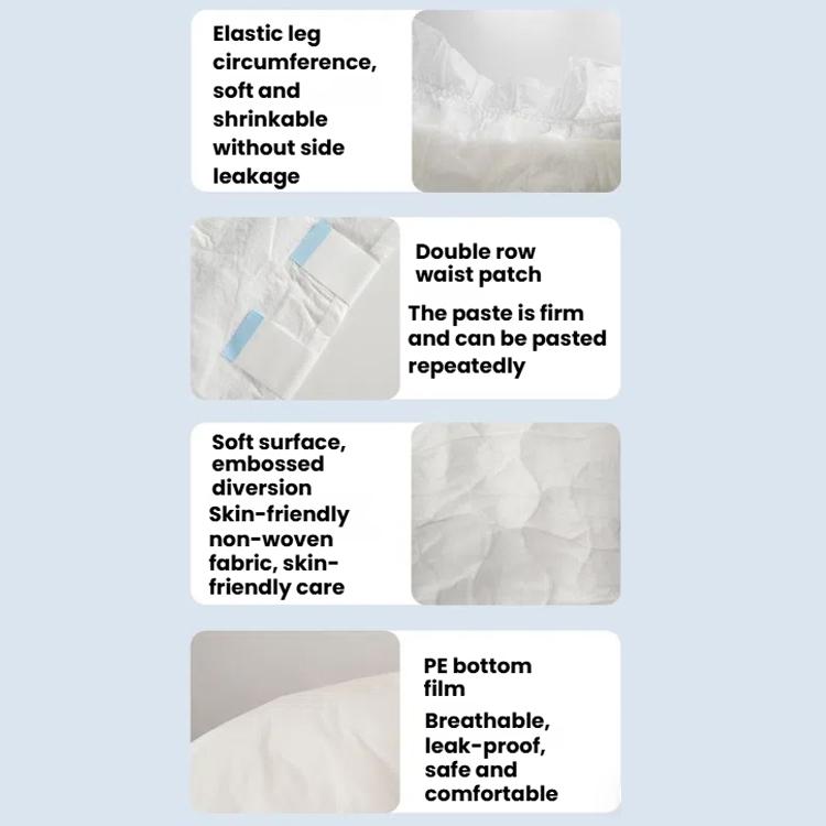 Hexibao Adhesive Adult Diapers, Size: Reinforced L 30pcs