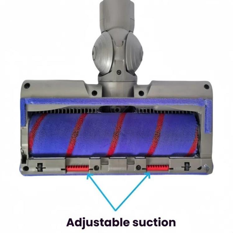 Adjustable Suction Floor Brush for Dyson V7 / V8 / V10 / V11 / V15 / G5 Vacuum Cleaners, Spec: Soft Roller