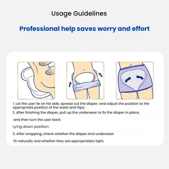 KangYi Doctor 30pcs /Pack 70x37cm Gourd-shaped Diapers for Elderly Adults