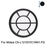 For Midea C5-L121D / VC16N1-FD Vacuum Cleaner Parts Inlet Filter Cotton Filter Element(Black)