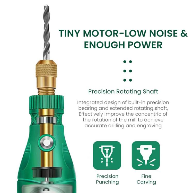 137pcs /Set 5-speed Mini Electric Grinder Micro Drill Metal Glass Ceramic Grinding Carving Cutting And Polishing Tools