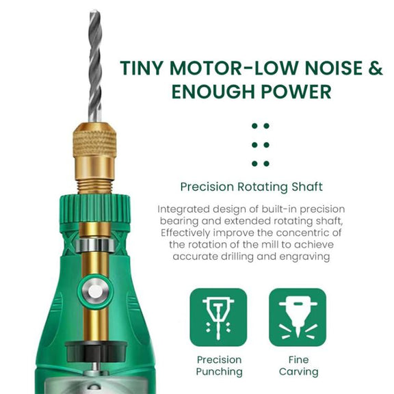 137pcs /Set 5-speed Mini Electric Grinder Micro Drill Metal Glass Ceramic Grinding Carving Cutting And Polishing Tools