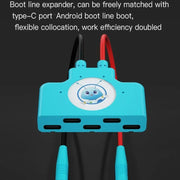 MaAnt KJ-3 1 Drag 3 15 Ports Android Phone Boot Power Cord Extender+Boot Cable