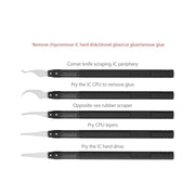MaAnt M075 5pcs /Set Cell Phone Repair Rework Blade Pry Knife Motherboard Scraping Cutting Degumming Tool