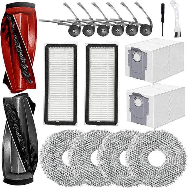15 In 1 Kit For Roborock P20 Pro / Qrevo Curve Robot Vacuum Cleaner Replacement Parts