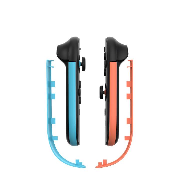 For Nintendo Switch 2 JoyCon Left and Right Handle Decorative Strips(Left Blue Right Red)