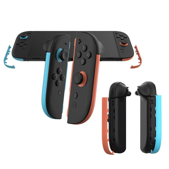 For Nintendo Switch 2 JoyCon Left and Right Handle Decorative Strips(Left Blue Right Red)
