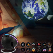 USB Plug-in Space Ball HD Galaxy Projector Lamp Dynamic Meteor Starry Sky Atmosphere Light(Black)