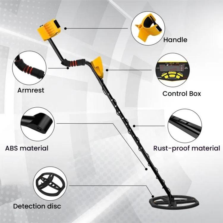 Goint MD6350 Handheld Underground Metal Detector Outdoor Archaeology Water-resistant Treasure Hunting Detector(Without Battery)