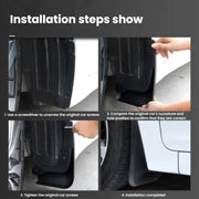 Car Tire Soft Rubber Mudguard For BMW MINI Countryman Cooper F60 2017
