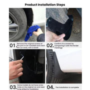 For 2013-2019 BMW 3 Series Car Tire Soft Rubber Mudguard