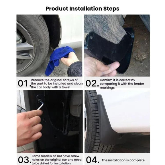 For 2013-2019 BMW 3 Series Car Tire Soft Rubber Mudguard