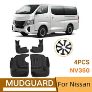 For Nissan NV350 Car Tire Soft Mudguard(Black)