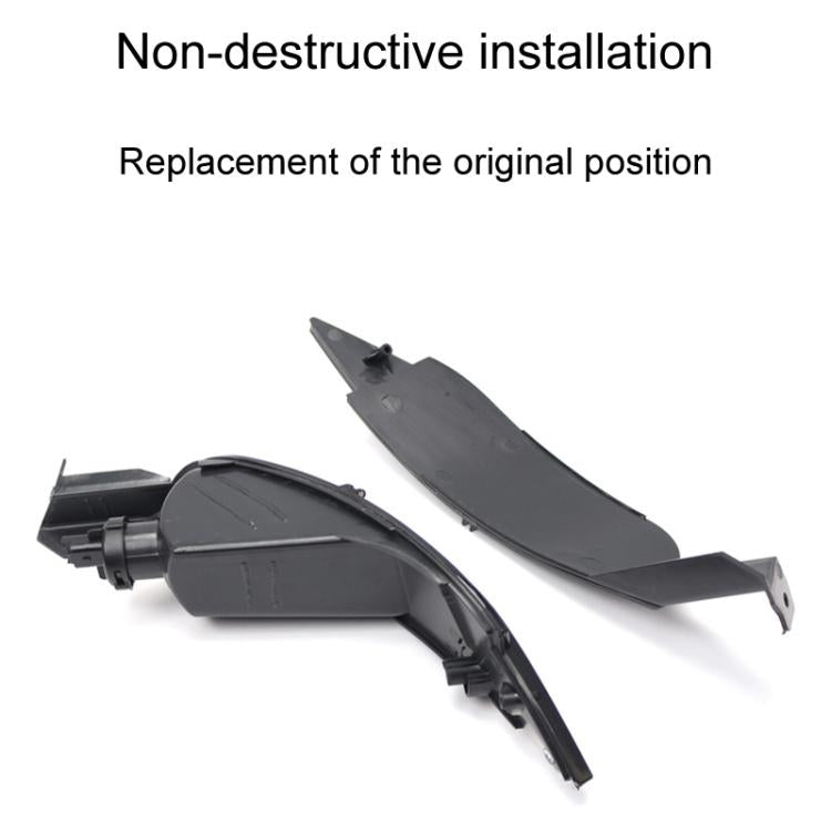 For Ford Fiesta 2009-2015 Hatchback Rear Bumper Fog Lights Tail Lamp Reflector OE 8A6115500AB, Style: Gray Left