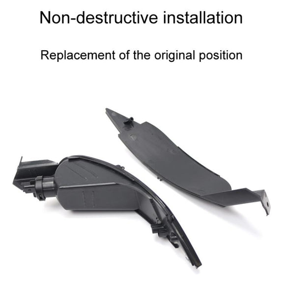 For Ford Fiesta 2009-2015 Hatchback Rear Bumper Fog Lights Tail Lamp Reflector OE 8A6115500AB, Style: Gray Left