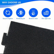 4pcs /Pack Microwave Filter Cotton For KitchenAid KMLS311HBL/ Whirlpool YKMLS311 YWML55011, WML75011