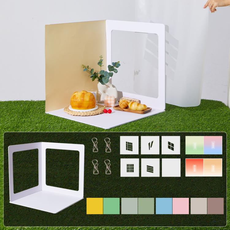 19pcs /Set 3D Shooting Background Board Live Broadcast Product Photography Props, Size: 35cm