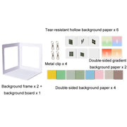 19pcs /Set 3D Shooting Background Board Live Broadcast Product Photography Props, Size: 60cm