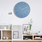 12 Inch Frameless Minimalist Wall Clock Silent Modern Quartz Clock for Living Room, Bedroom, Kitchen, Color: White