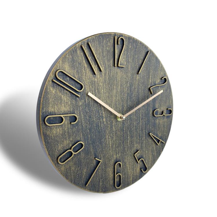 12 Inch Frameless Minimalist Wall Clock Silent Modern Quartz Clock for Living Room, Bedroom, Kitchen, Color: Black