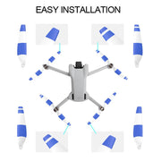 For DJI Mini 3 Drone 8pcs /Set 6030F Propeller Blades Low Noise Wings With Screwdrivers, Color: Tricolor