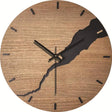 12-inch Imitation Wood Grain Texture Decorative Wall Clock Silent Quartz Clock Holiday Gift HR-CMW05 - free shipping - PMC TechLife - Order now!